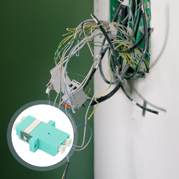 UKCOCO Adapter für Glasfaserkabel, 5 Stück LC weiblich auf LC LC-LC Fibre Buchse Stecker für Duplex-
