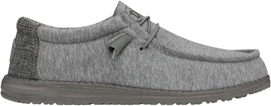 HEYDUDE - Wally Sox Stitch Herren - Slip on Schuhe - Herren Loafers, Black White 39 EU Grau, 39 EU G