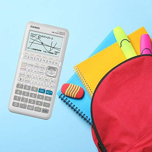 Casio FX-9860GIII Grafikrechner mit monochromen Display, weiss