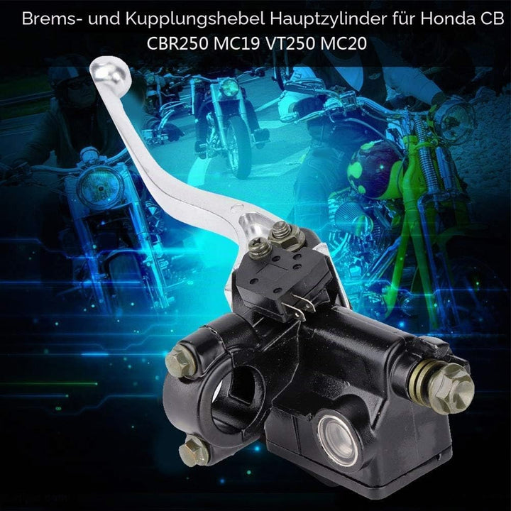 Terisass Hauptbremszylinder vorne,7/8 "22mm Motorrad Bremshebel Pumpe Motorrad Aluminiumlegierung Vo