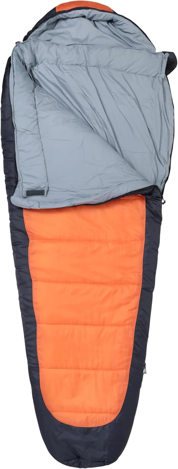 Mountain Warehouse Microlite 1400 Schlafsack Licht Koralle Reissverschluss links - reg. Länge (200cm