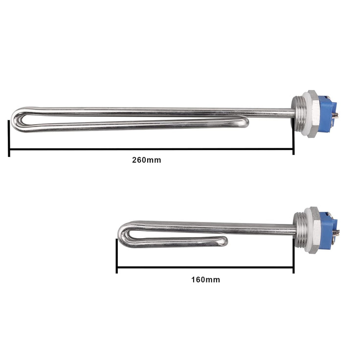 AIICIOO Heizelement 240v 1000w 1 Zoll BSP (DN25) Edelstahl mit Silikon-O-Ring, 240V 1000W