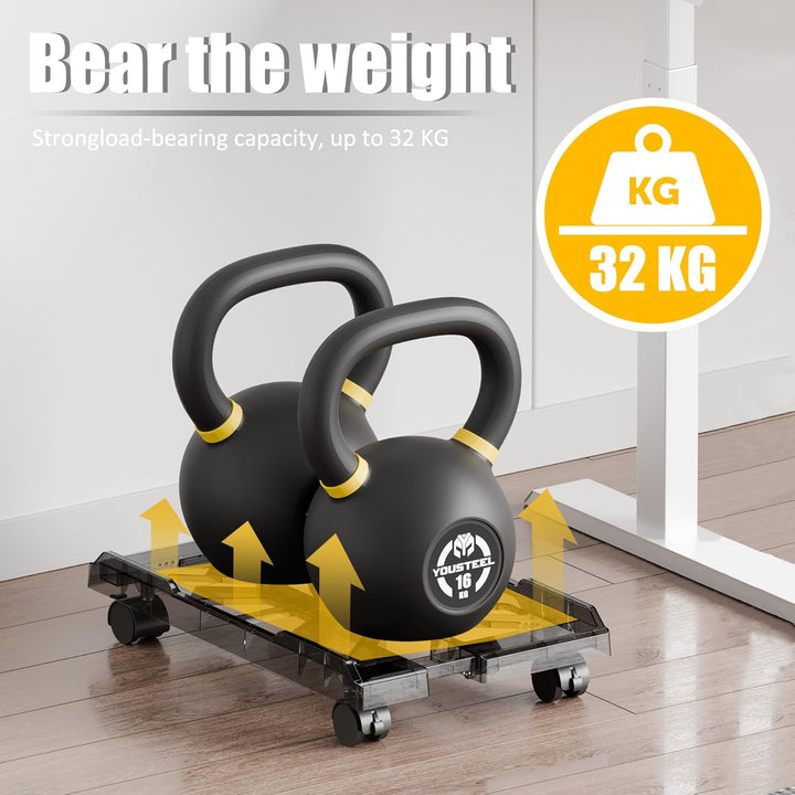 Hmseng PC Ständer für PC-Tower, Mobiler Computer Desktop Ständer, Universal Verstellbare CPU Ständer