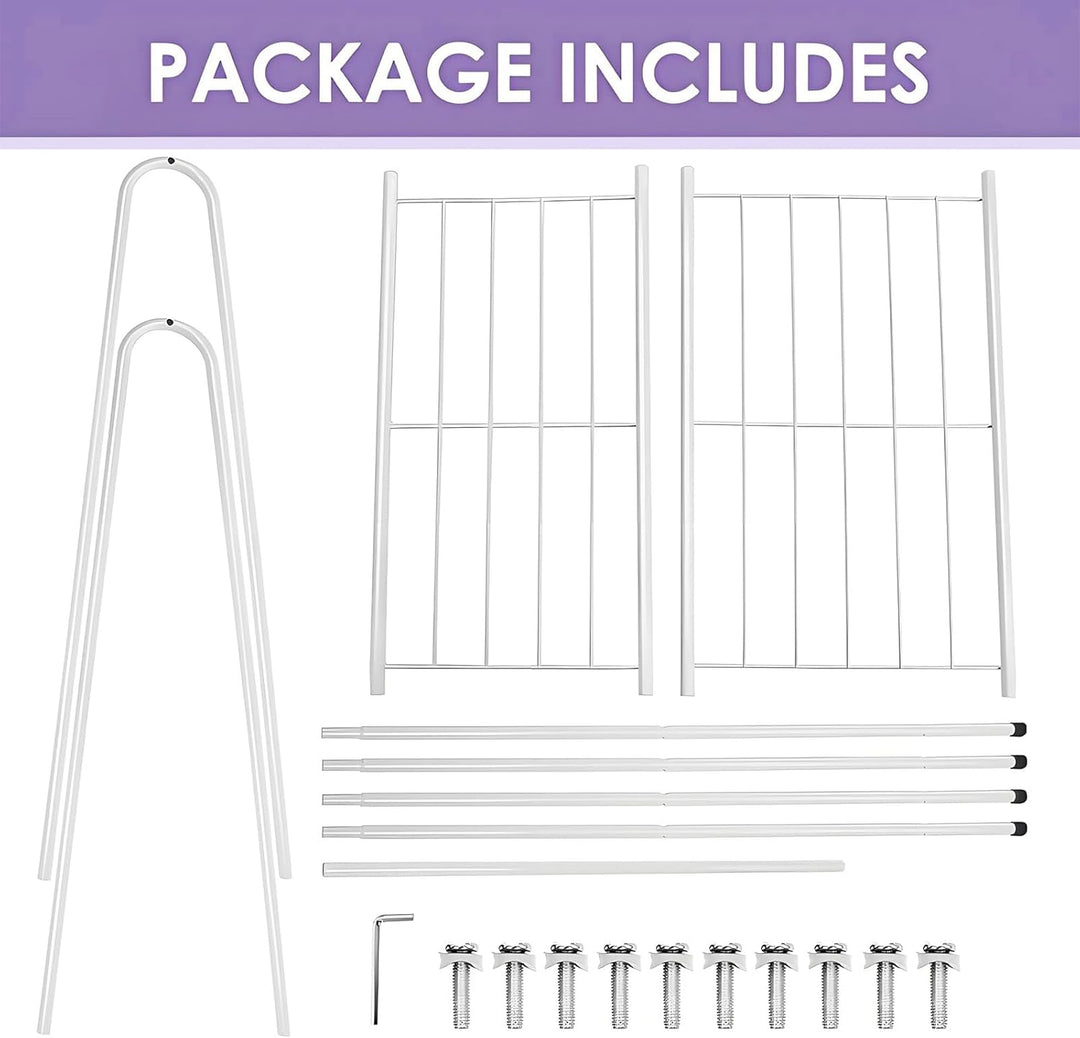 Kleiderständer Metall Kleiderstange 60 cm x 151 cm Kleiner Garderobenständer für Schlafzimmer mit Sc