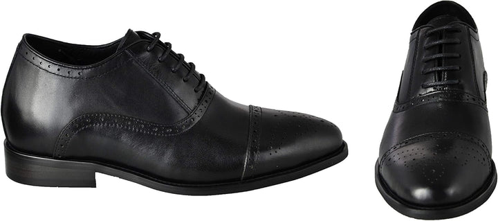 Zerimar Schuhe für Männer Erhöhen Sie 7 cm | Herrenschuhe mit Erhöhungen | Schuhe die ihre Höhe erhö