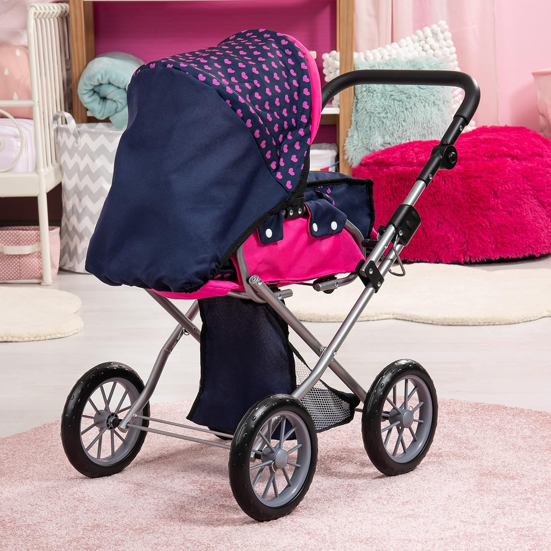 Bayer Design 13654AA City Star in modernen Einhorn Design, Kombi Puppenwagen, mit herausnehmbarer Tr