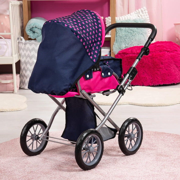 Bayer Design 13654AA City Star in modernen Einhorn Design, Kombi Puppenwagen, mit herausnehmbarer Tr