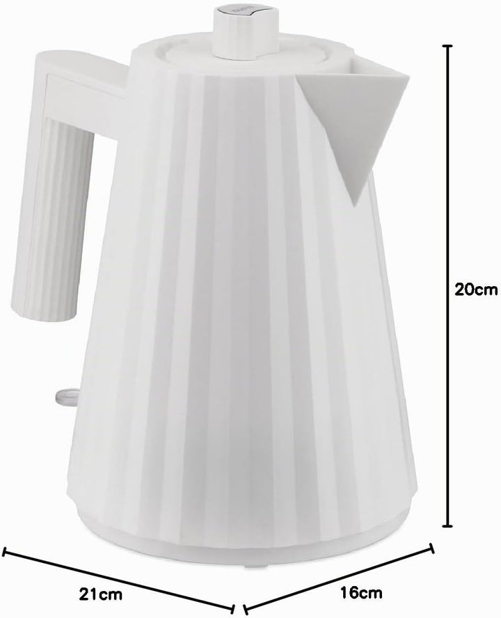 Alessi Plissé MDL06/1WUK - Elektrischer Wasserkocher aus Thermoplastischem Harz, Englisch Stecker 24