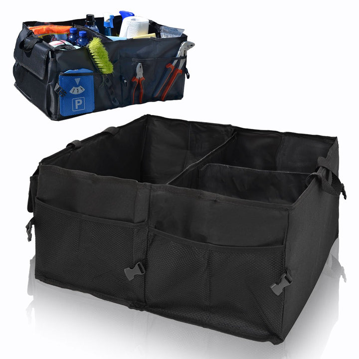 EYEPOWER Kofferraumtasche Auto Organizer – faltbare Aufbewahrungsbox 56×40×24 cm – robuste Autozubeh