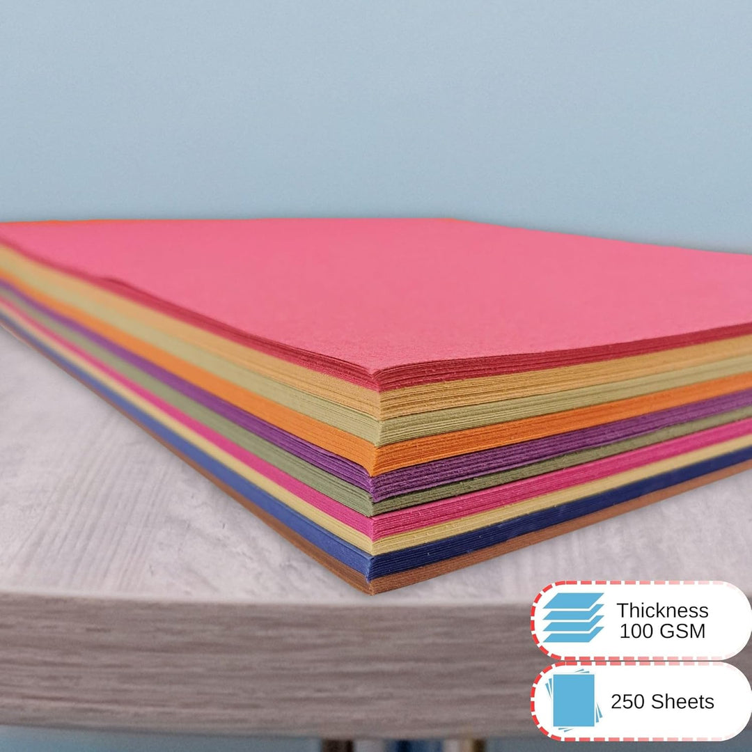 Be Creative Bcreative Zuckerpapier, A3, 100 g/m², recycelt, 100 g/m², 250 Blatt