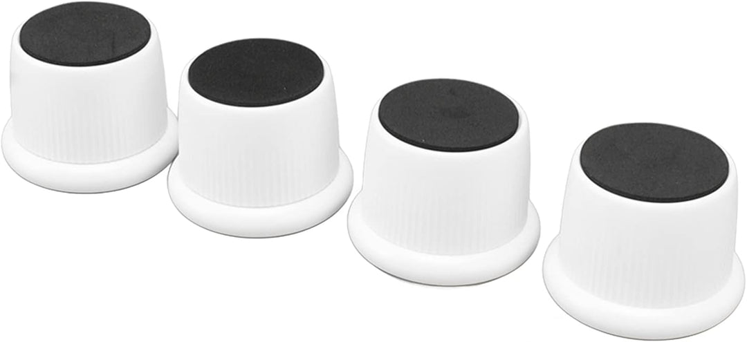4 Stück Höhenverstellbare Möbelfüsse, 40-65mm ABS Höheneinstellung mit Anti-Rutsch-Pads für Schreibt