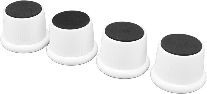 4 Stück Höhenverstellbare Möbelfüsse, 40-65mm ABS Höheneinstellung mit Anti-Rutsch-Pads für Schreibt