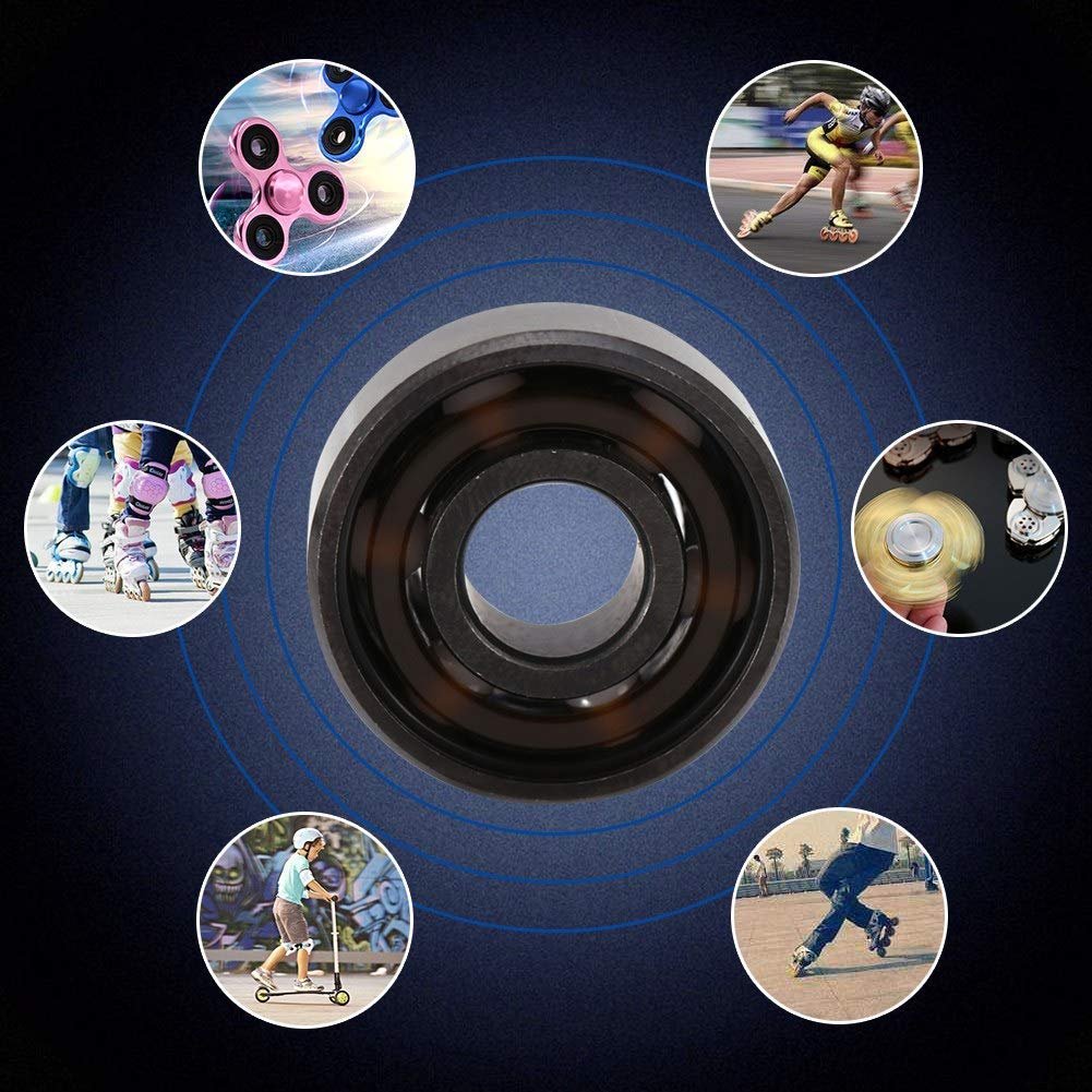 16 stücke Lager 8x22x7mm High-speed 608 Keramik Skate Kugellager für Inline Rollschuh zu Verbessern