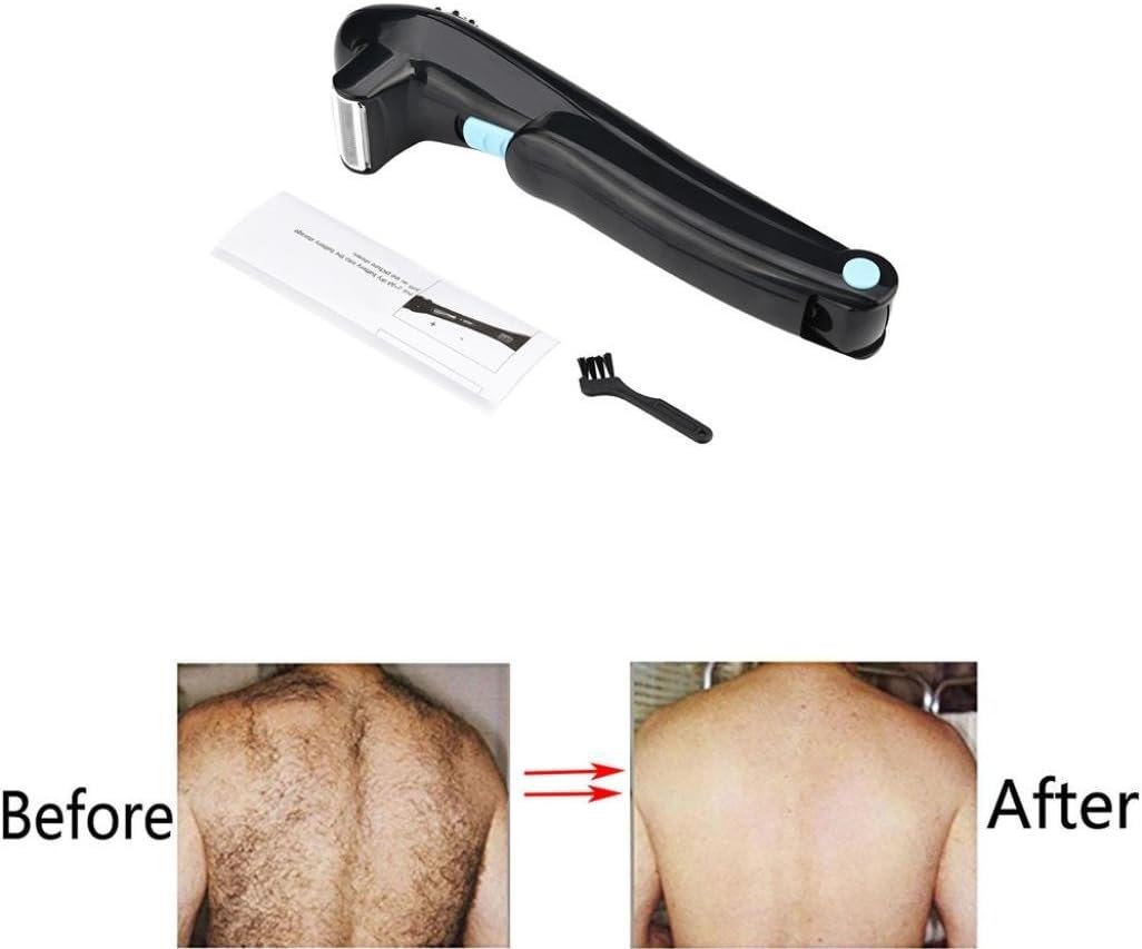 OFKPO Faltbare Herren Rückenrasierer,Elektrische Körper Haar Rasierer Haarentfernung Werkzeug