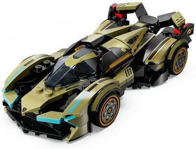 Lego Speed Champions Lamborghini Lambo V12 Vision GT Supersportwagen, Spielzeugauto mit baubarem Mod