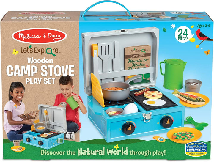 Melissa & Doug 40804 Let's Explore Camp Stove Pretend Spielset | 3+ | Geschenk für Jungen oder Mädch