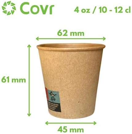 COVR Kraftbecher (10 – 12 cl – 4 oz/1000 Stück), 10 – 12 cl – 4 oz/1000 Stück