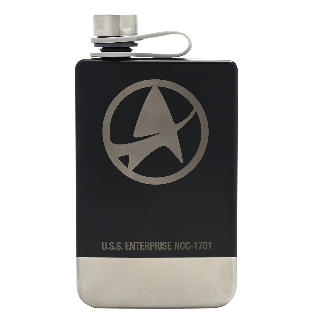 Star Trek U.S.S. Enterprise NCC-1701 Flachmann, 235 ml, Edelstahl, offizielles Star Trek Merchandise