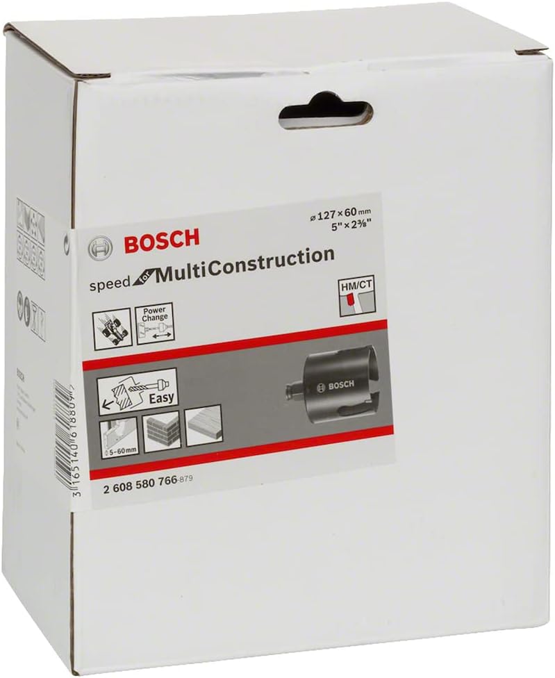 Bosch Professional Lochsäge Speed for Multi Construction (Ø 127 mm), 127 mm