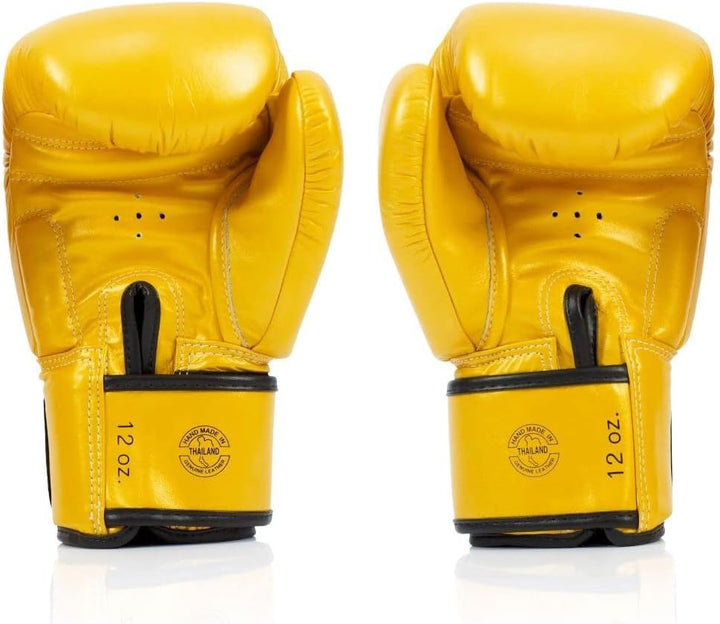 Fairtex BGV19 Deluxe Tight-Fit Gloves 10 oz Gold, 10 oz Gold