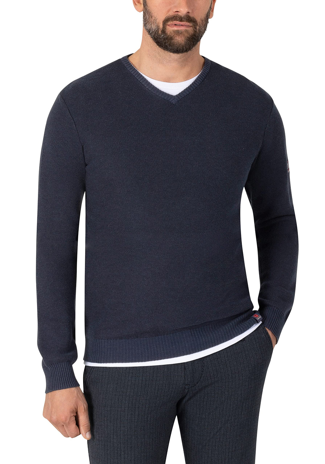 Timezone Herren Soft V Longsleeve Pullover M Total Eclipse, M Total Eclipse
