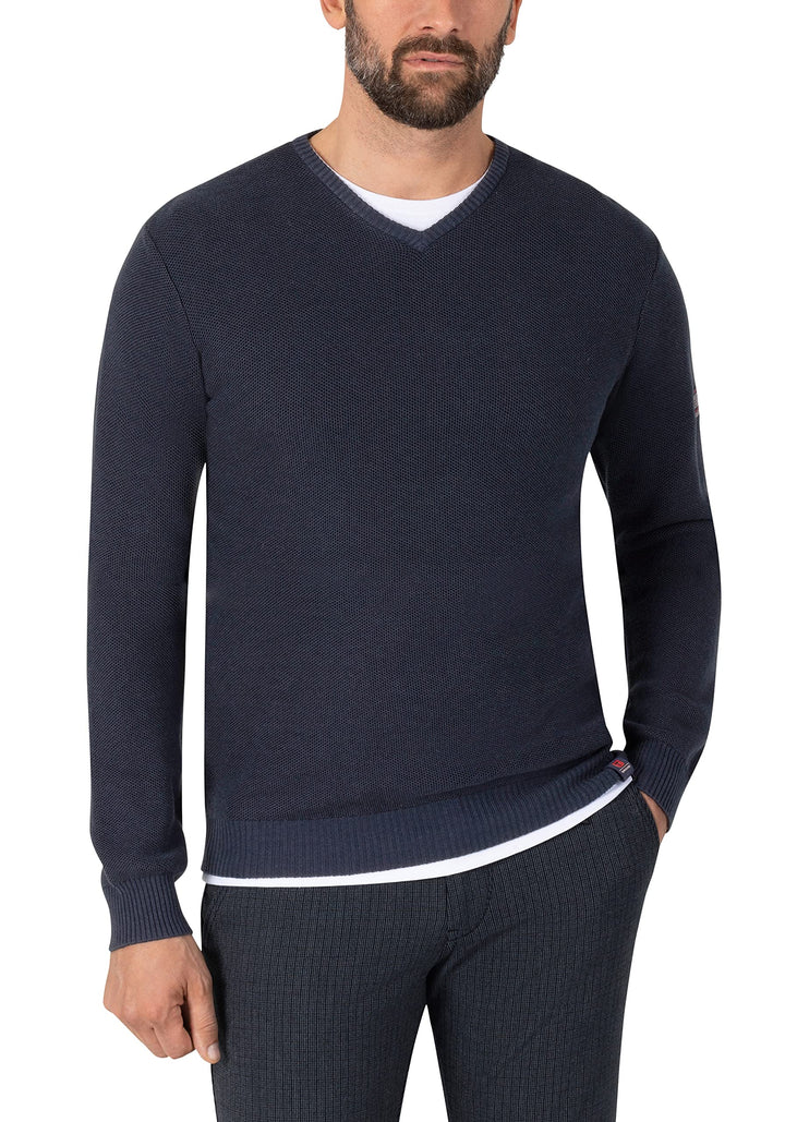 Timezone Herren Soft V Longsleeve Pullover M Total Eclipse, M Total Eclipse