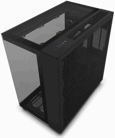 NZXT H9 Elite Dual-Chamber ATX Mid-Tower PC Gaming-Gehäuse - CM-H91EB-01– Enthält 3 x 120mm F120 RGB