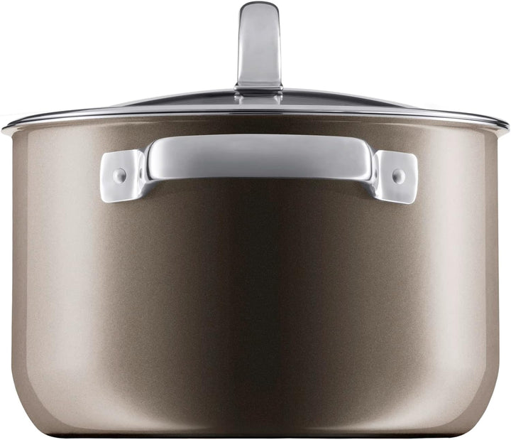 WMF Fusiontec Mineral Kochtopf gross 24cm, Glasdeckel, Fleischtopf Induktion 6,4l, High-Tech Keramik