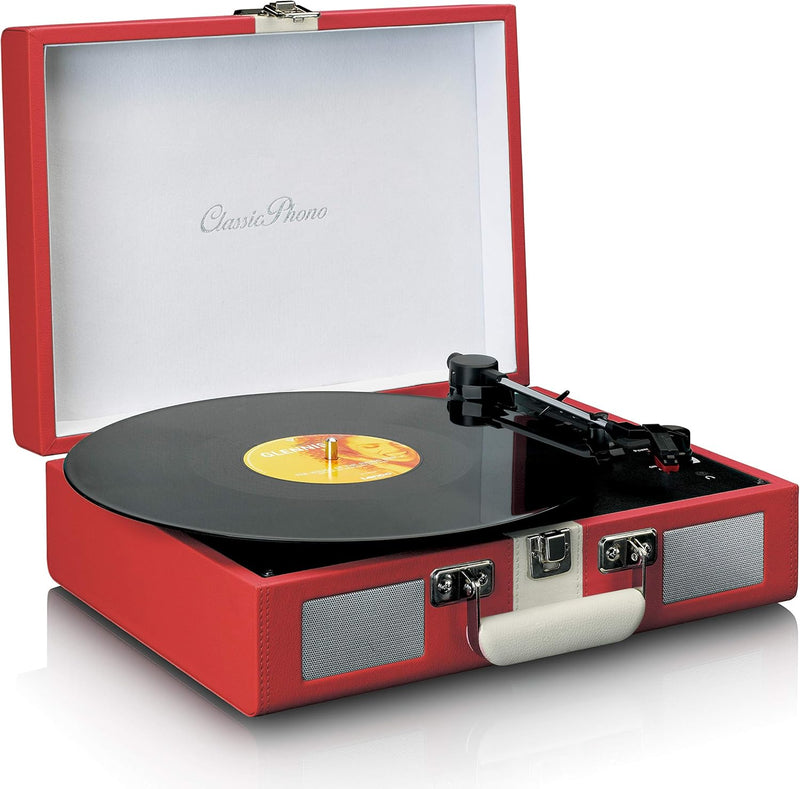 Classic Phono von Lenco TT-110 Plattenspieler - 33, 45 & 78 RPM - Bluetooth - Riemenübertragung - 2