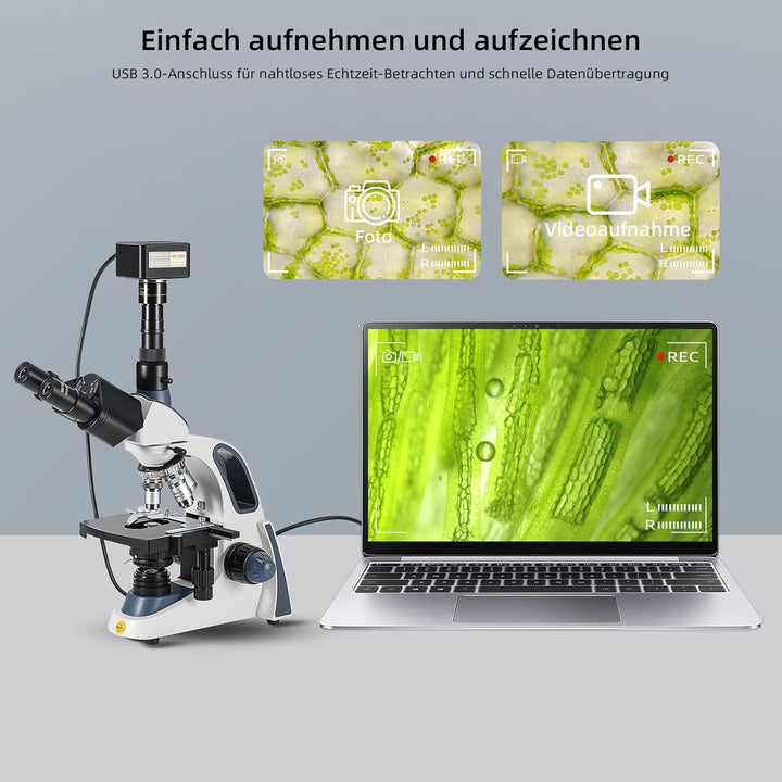 Swiftcam 10 Megapixel Kamera für Mikroskope, mit Reduzierobjektiv, Kalibrierungskit, Eyetube-Adapter