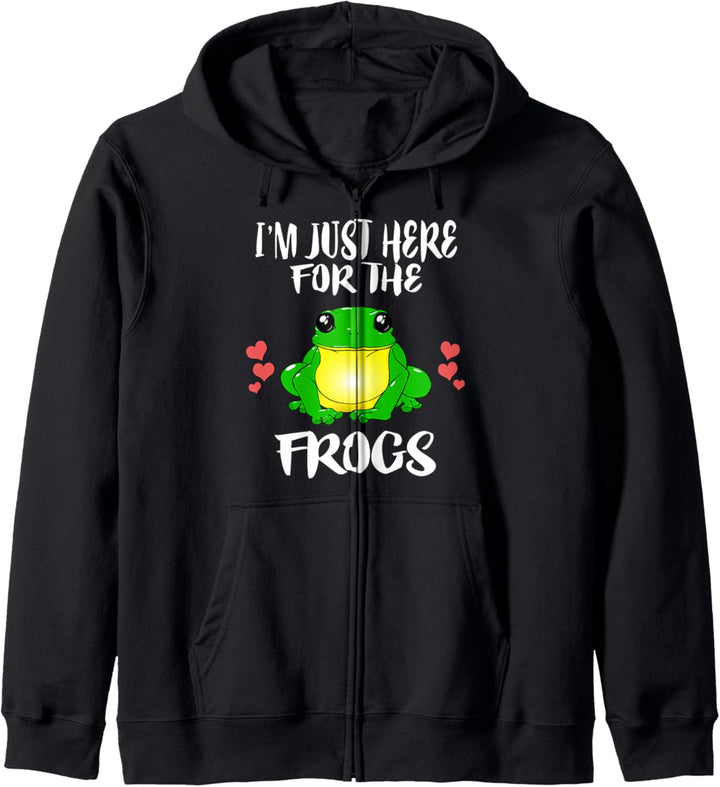 I'm Just Here For The Frogs Kapuzenjacke