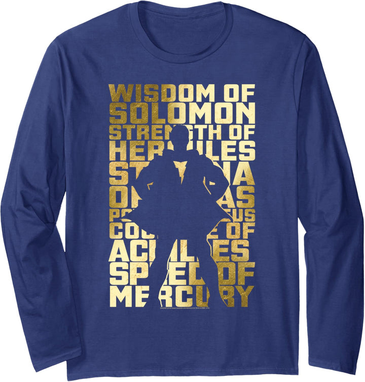 Shazam! Movie Silhouette Langarmshirt