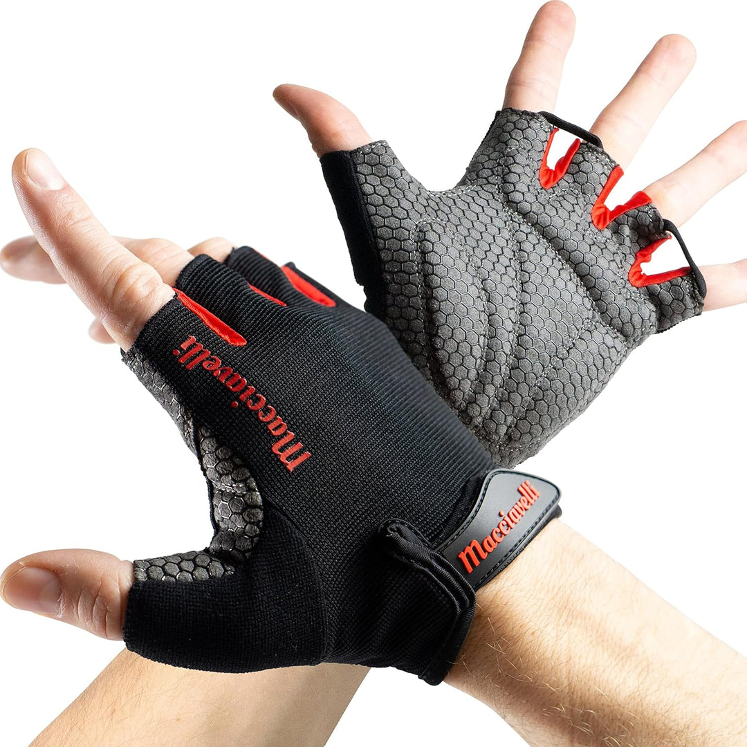 MACCIAVELLI® Fitness Handschuhe Damen Herren - Trainingshandschuhe für Kraftsport, Krafttraining, Bo