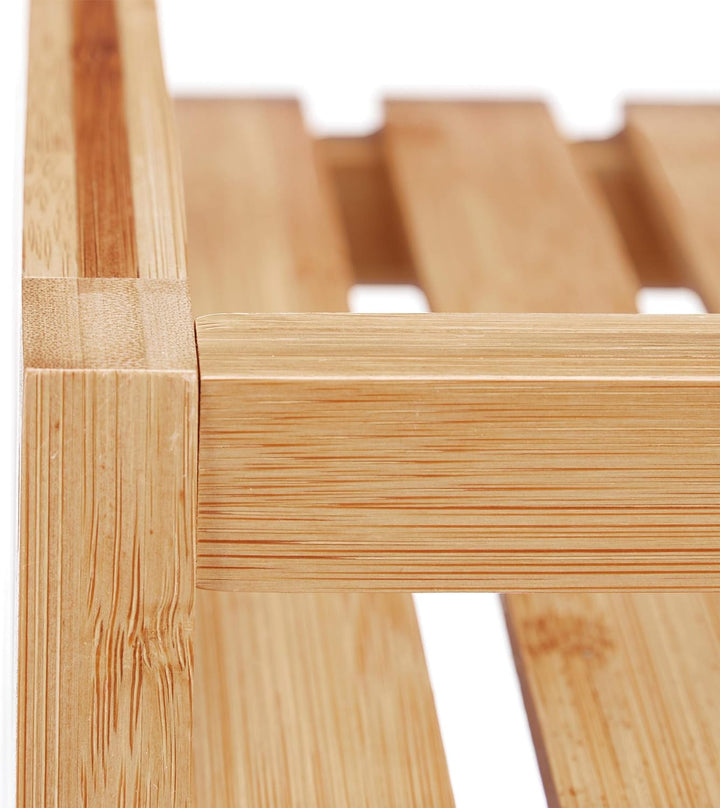 Relaxdays Servierwagen , Küchenwagen mit 3 Etagen, Kunststoffrollen mit Bremsen, HxBxT: 77 x 47 x 32