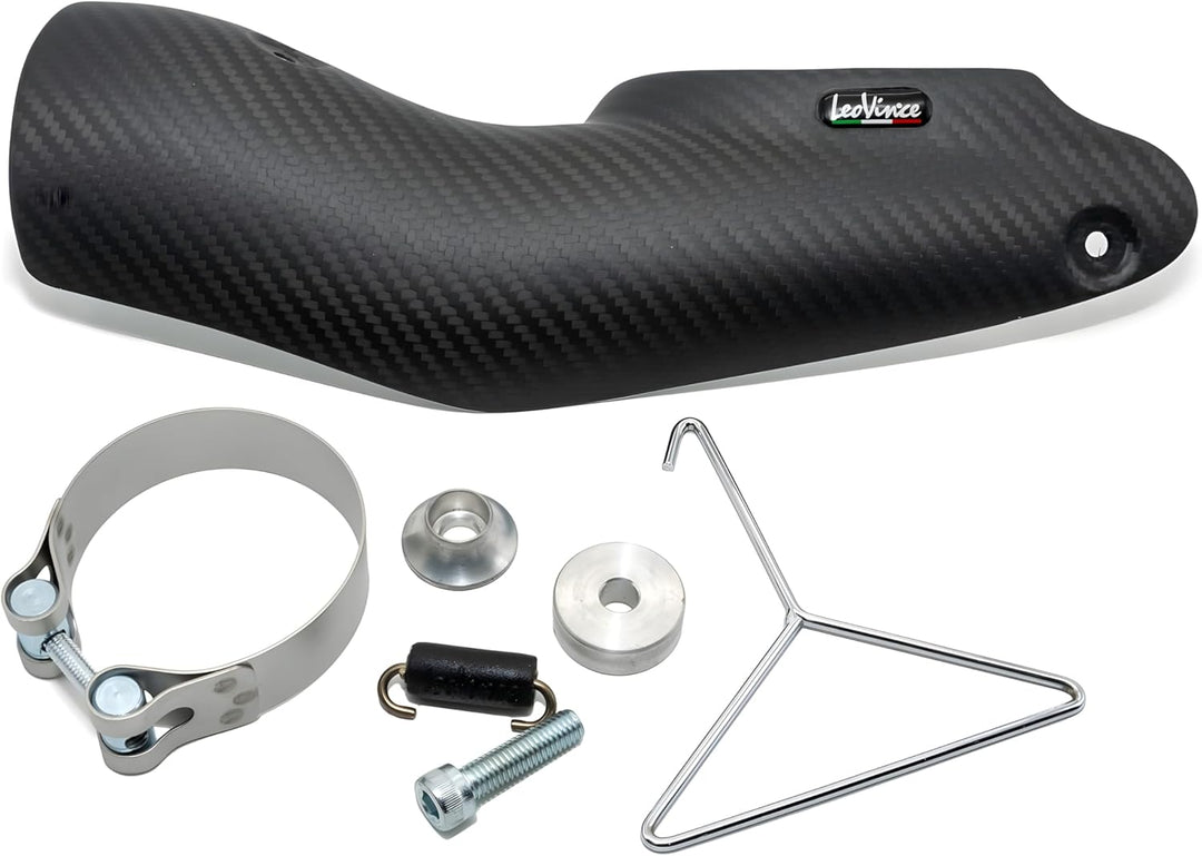 Endschalldämpfer/Auspuffanlage LeoVince SLIP-ON SBK LV-12 Black Edition, Edelstahl schwarz, Carbon K