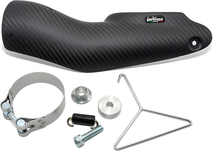 Endschalldämpfer/Auspuffanlage LeoVince SLIP-ON SBK LV-12 Black Edition, Edelstahl schwarz, Carbon K