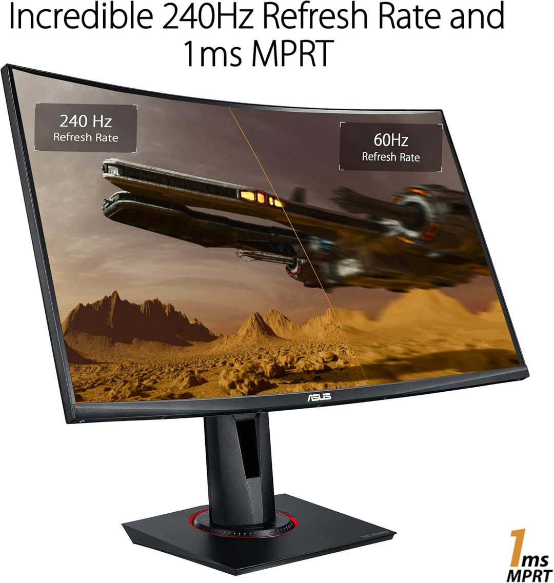 ASUS TUF Gaming VG27VQM - 27 Zoll Full HD Curved Monitor - 240 Hz, 1ms MPRT, FreeSync Premium - VA P