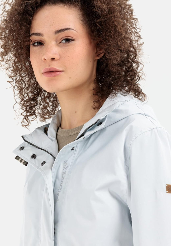 camel active Damen teXXXactive® Jacke aus einem Bio-Baumwollmix 36 Hellblau, 36 Hellblau