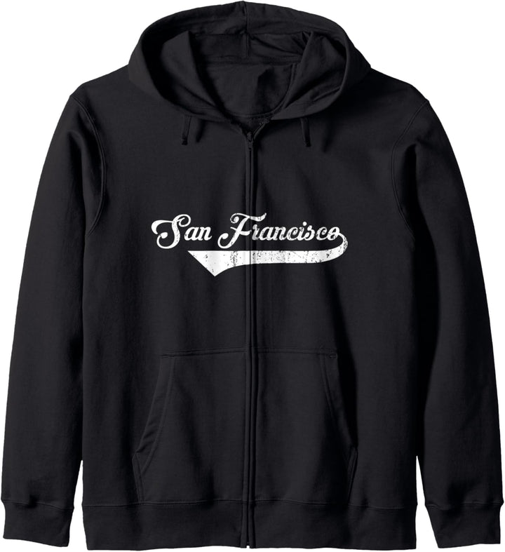 San Francisco Stadt CaliforniaVintage Retro Style design Kapuzenjacke