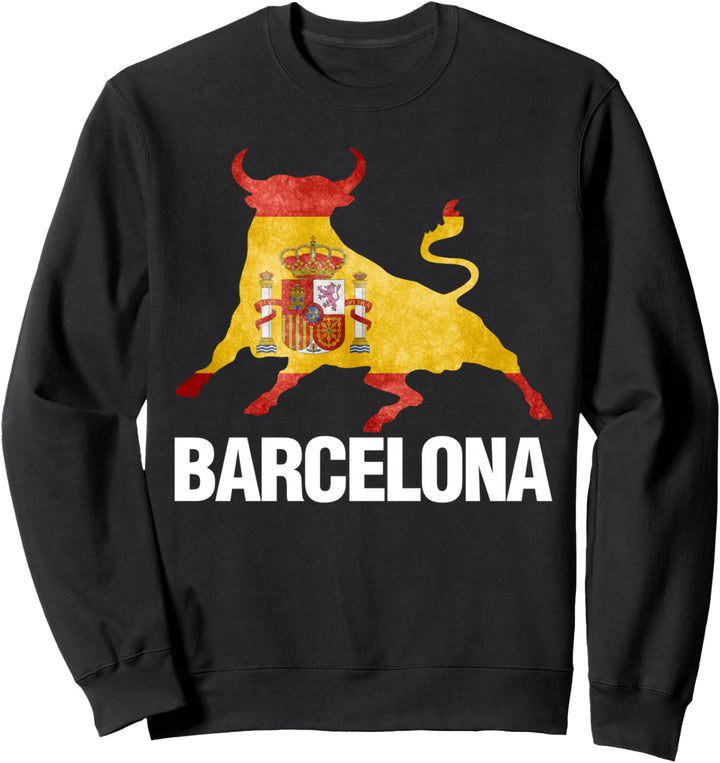 Barcelona Spanien Flagge Stierkampf Spanisch Geschenk Sweatshirt