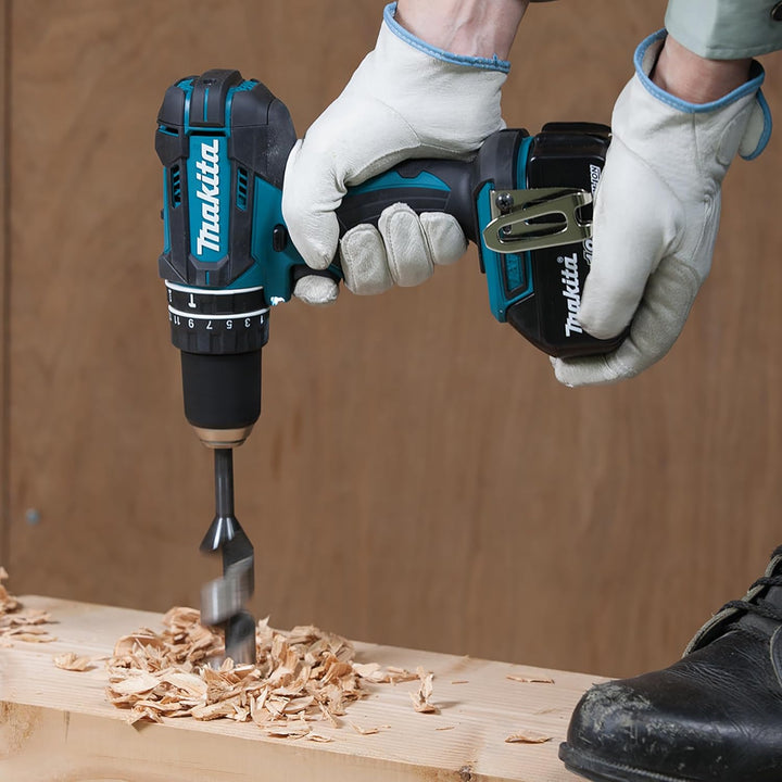 Makita DHP482RFX9 Akku-Schlagbohrschrauber 18V / 3,0 Ah, 2 Akkus + Ladegerät im Alukoffer + 96-tlg.