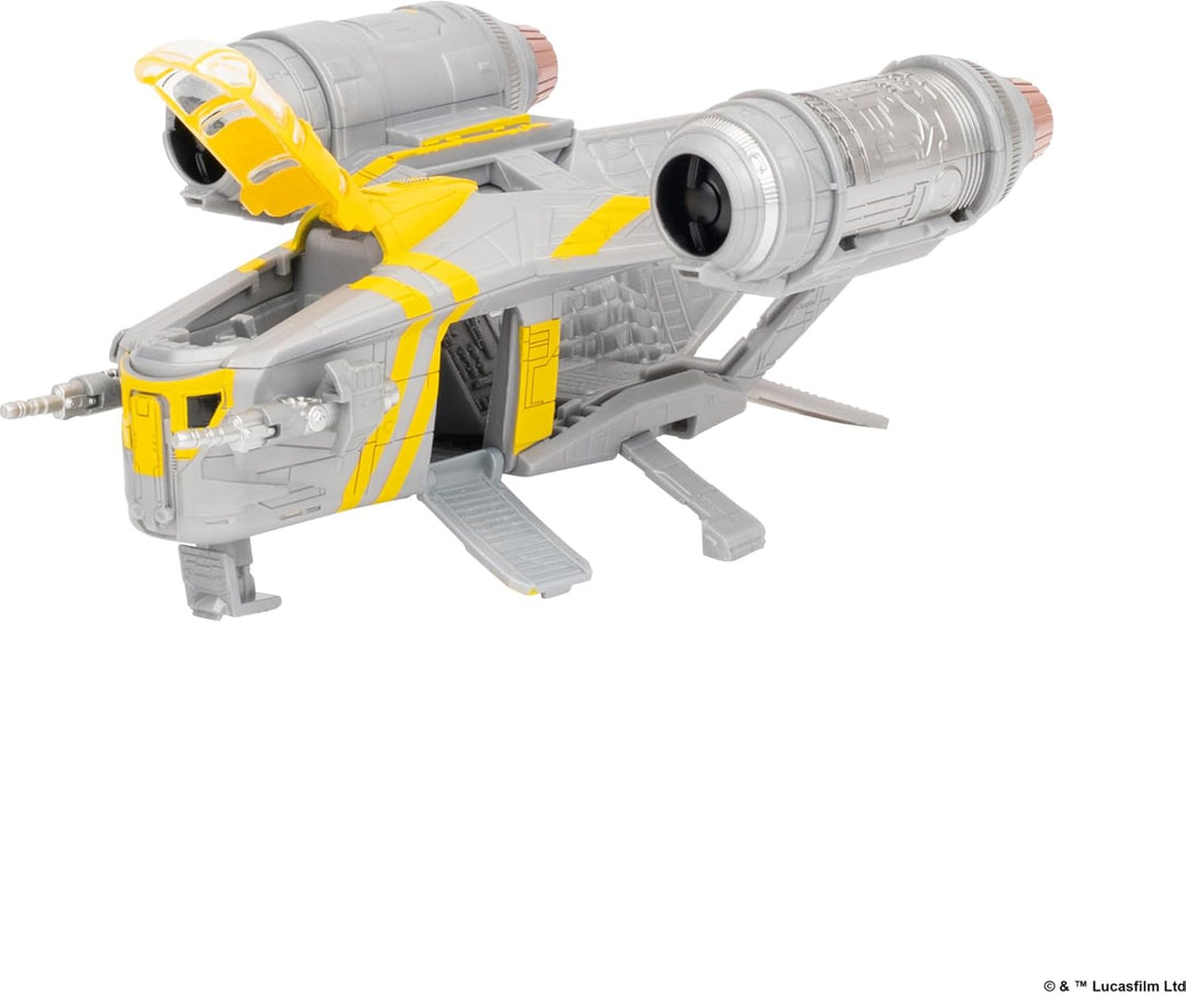Star Wars™ Micro Galaxy Squadron SWJ0543 - Razor Crest - offizielles 18 cm grosses Fahrzeug mit 1 Mi
