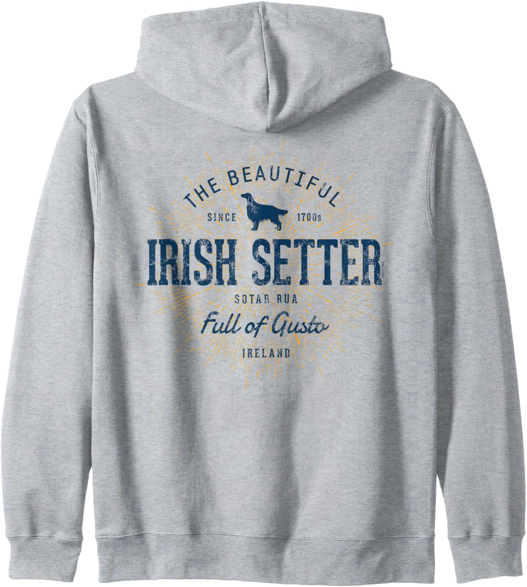 Irish Setter Vintage Retro Irischer Setter Kapuzenjacke