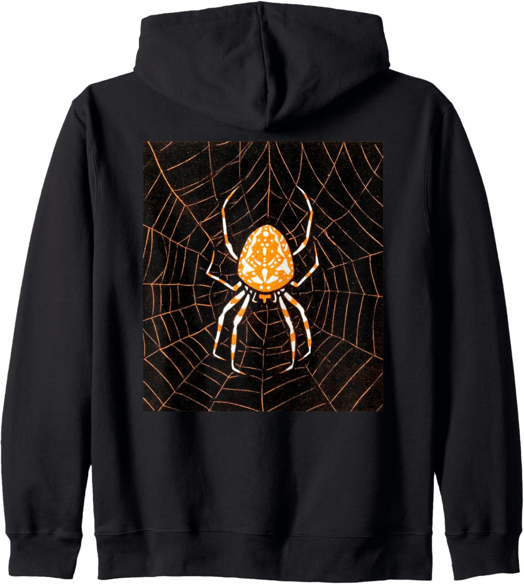 Jugendstil Orange Spinne auf Web viktorianischen Kapuzenjacke