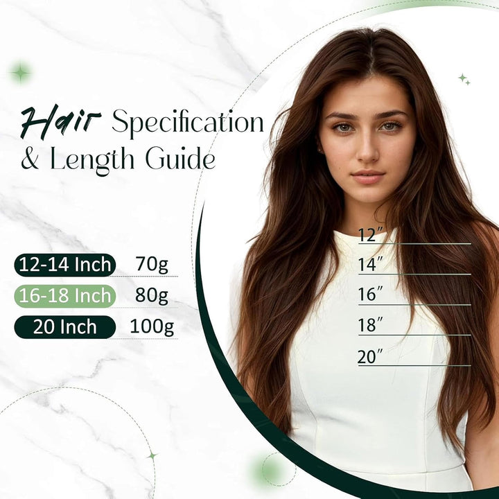 RUNATURE Blond Wire Extensions Echthaar 30cm Kurz Extensions Echthaar mit Draht 70g/pack Adjustable