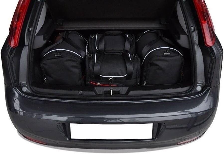 KJUST Dedizierte Kofferraumtaschen 4 STK kompatibel mit FIAT Punto 2012 2012+