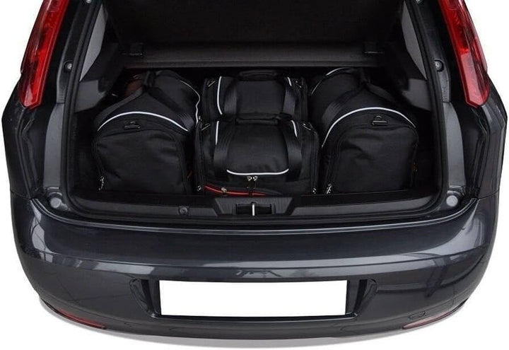 KJUST Dedizierte Kofferraumtaschen 4 STK kompatibel mit FIAT Punto 2012 2012+
