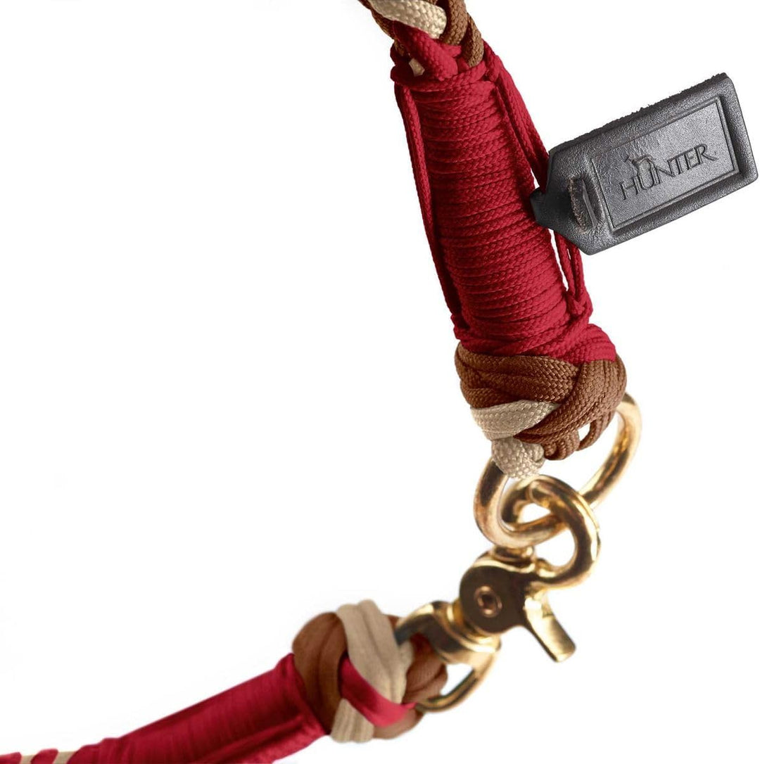 HUNTER 67848 Halsung Tinnum, 190 g Rot / Beige M-L, Rot / Beige M-L
