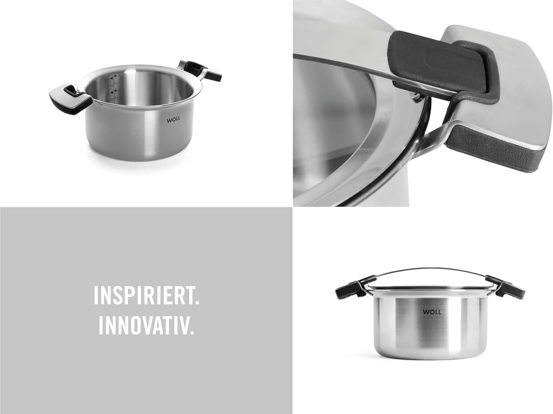 Woll 120CO Kochtopf 20 cm / 11.5 cm hoch für 3.5 L mit Deckel
