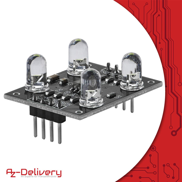 AZDelivery 5 x Farbsensor TCS230 TCS3200 Farben Sensor Modul kompatibel mit Arduino inklusive E-Book